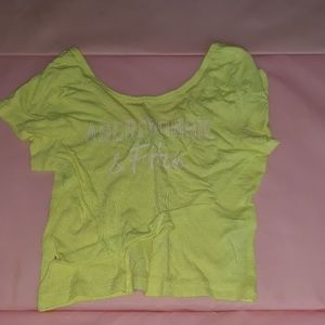 Abercrombie neon crop top